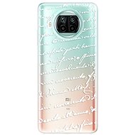 iSaprio Handwriting 01 White for Xiaomi Mi 10T Lite - Phone Cover