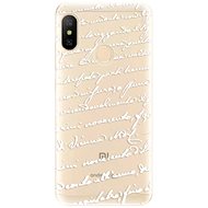 iSaprio Handwriting 01 White for Xiaomi Mi A2 Lite - Phone Cover