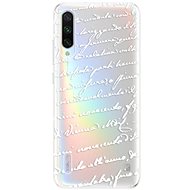 iSaprio Handwriting 01 White for Xiaomi Mi A3 - Phone Cover