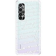 iSaprio Handwriting 01 White for Xiaomi Mi Note 10 Lite - Phone Cover
