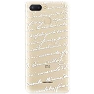 iSaprio Handwriting 01 White for Xiaomi Redmi 6 - Phone Cover