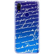 iSaprio Handwriting 01 White for Xiaomi Redmi 7 - Phone Cover