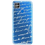 iSaprio Handwriting 01 White for Xiaomi Redmi 9C - Phone Cover