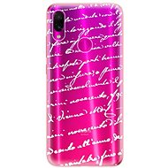 iSaprio Handwriting 01 White for Xiaomi Redmi Note 7 - Phone Cover