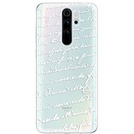 iSaprio Handwriting 01 White for Xiaomi Redmi Note 8 Pro - Phone Cover