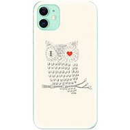 iSaprio I Love You 01 for iPhone 11 - Phone Cover
