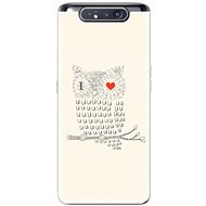 iSaprio I Love You 01 for Samsung Galaxy A80 - Phone Cover