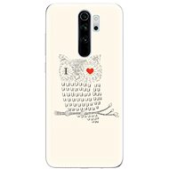 iSaprio I Love You 01 for Xiaomi Redmi Note 8 Pro - Phone Cover