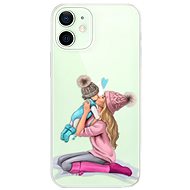 iSaprio Kissing Mom - Blond and Boy for iPhone 12 mini - Phone Cover