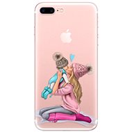 iSaprio Kissing Mom - Blond and Boy for iPhone 7 Plus / 8 Plus - Phone Cover
