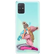 iSaprio Kissing Mom - Blond and Boy for Samsung Galaxy A71 - Phone Cover