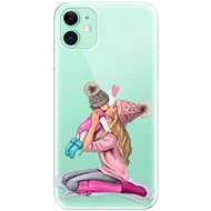 iSaprio Kissing Mom - Blond and Girl for iPhone 11 - Phone Cover