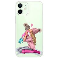 iSaprio Kissing Mom - Blond and Girl for iPhone 12 - Phone Cover