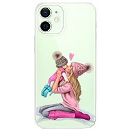 iSaprio Kissing Mom - Blond and Girl for iPhone 12 mini - Phone Cover