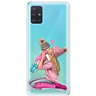 iSaprio Kissing Mom - Blond and Girl for Samsung Galaxy A51 - Phone Cover