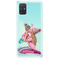 iSaprio Kissing Mom - Blond and Girl for Samsung Galaxy A71 - Phone Cover