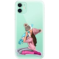 iSaprio Kissing Mom - Brunette and Boy for iPhone 11 - Phone Cover