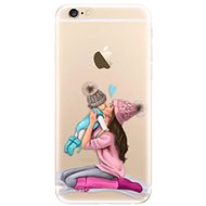 iSaprio Kissing Mom - Brunette and Boy for iPhone 6/ 6S - Phone Cover
