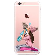 iSaprio Kissing Mom - Brunette and Boy for iPhone 6 Plus - Phone Cover