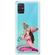 iSaprio Kissing Mom - Brunette and Boy for Samsung Galaxy A51 - Phone Cover
