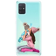iSaprio Kissing Mom - Brunette and Boy for Samsung Galaxy A71 - Phone Cover