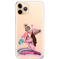 iSaprio Kissing Mom - Brunette and Girl for iPhone 11 Pro - Phone Cover