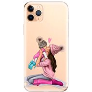 iSaprio Kissing Mom - Brunette and Girl for iPhone 11 Pro Max - Phone Cover