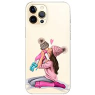 iSaprio Kissing Mom - Brunette and Girl for iPhone 12 Pro Max - Phone Cover