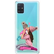 iSaprio Kissing Mom - Brunette and Girl for Samsung Galaxy A51 - Phone Cover