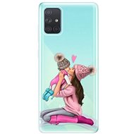 iSaprio Kissing Mom - Brunette and Girl for Samsung Galaxy A71 - Phone Cover