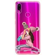 iSaprio Kissing Mom – Brunette and Girl na Xiaomi Redmi Note 7 - Kryt na mobil