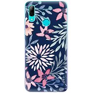 iSaprio Leaves on Blue for Huawei P Smart 2019 - Phone Cover