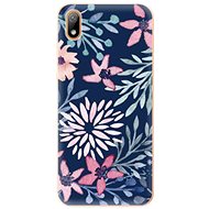 iSaprio Leaves on Blue for Huawei Y5 2019 - Phone Cover