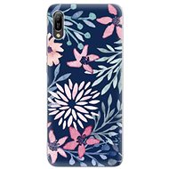 iSaprio Leaves on Blue for Huawei Y6 2019 - Phone Cover