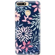iSaprio Leaves on Blue for Huawei Y6 Prime 2018 - Phone Cover