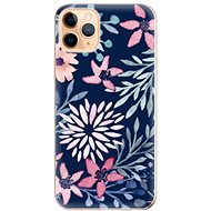iSaprio Leaves on Blue for iPhone 11 Pro Max - Phone Cover