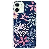 iSaprio Leaves on Blue for iPhone 12 - Phone Cover