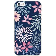 iSaprio Leaves on Blue for iPhone 5/5S/SE - Phone Cover
