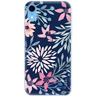iSaprio Leaves on Blue for iPhone Xr - Phone Cover
