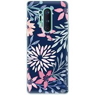 iSaprio Leaves on Blue for OnePlus 8 Pro - Phone Cover