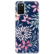 iSaprio Leaves on Blue for Samsung Galaxy A02s - Phone Cover