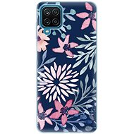 iSaprio Leaves on Blue for Samsung Galaxy A12 - Phone Cover