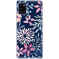 iSaprio Leaves on Blue for Samsung Galaxy A31 - Phone Cover