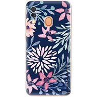 iSaprio Leaves on Blue for Samsung Galaxy A40 - Phone Cover
