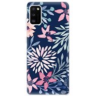 iSaprio Leaves on Blue for Samsung Galaxy A41 - Phone Cover