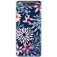 iSaprio Leaves on Blue for Samsung Galaxy A80 - Phone Cover