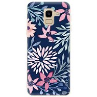 iSaprio Leaves on Blue for Samsung Galaxy J6 - Phone Cover