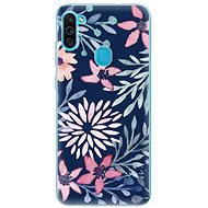 iSaprio Leaves on Blue for Samsung Galaxy M11 - Phone Cover