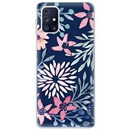 iSaprio Leaves on Blue for Samsung Galaxy M31s - Phone Cover