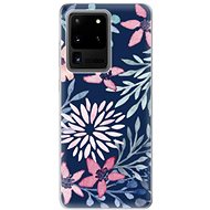 iSaprio Leaves on Blue for Samsung Galaxy S20 Ultra - Phone Cover